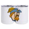 10 oz. White Stainless Steel Short Tumbler Thumbnail