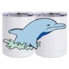 10 oz. White Stainless Steel Short Tumbler Thumbnail