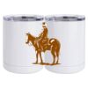 10 oz. White Stainless Steel Short Tumbler Thumbnail
