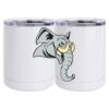 10 oz. White Stainless Steel Short Tumbler Thumbnail