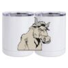 10 oz. White Stainless Steel Short Tumbler Thumbnail