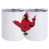 10 oz. White Stainless Steel Short Tumbler Thumbnail