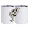 10 oz. White Stainless Steel Short Tumbler Thumbnail