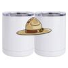 10 oz. White Stainless Steel Short Tumbler Thumbnail