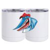 10 oz. White Stainless Steel Short Tumbler Thumbnail