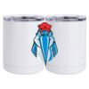 10 oz. White Stainless Steel Short Tumbler Thumbnail