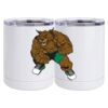 10 oz. White Stainless Steel Short Tumbler Thumbnail