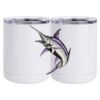 10 oz. White Stainless Steel Short Tumbler Thumbnail