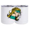 10 oz. White Stainless Steel Short Tumbler Thumbnail