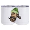 10 oz. White Stainless Steel Short Tumbler Thumbnail