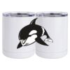 10 oz. White Stainless Steel Short Tumbler Thumbnail