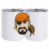 10 oz. White Stainless Steel Short Tumbler Thumbnail