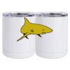 10 oz. White Stainless Steel Short Tumbler Thumbnail