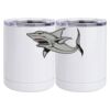 10 oz. White Stainless Steel Short Tumbler Thumbnail