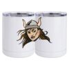 10 oz. White Stainless Steel Short Tumbler Thumbnail