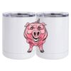 10 oz. White Stainless Steel Short Tumbler Thumbnail