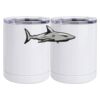 10 oz. White Stainless Steel Short Tumbler Thumbnail
