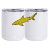 10 oz. White Stainless Steel Short Tumbler Thumbnail