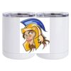10 oz. White Stainless Steel Short Tumbler Thumbnail