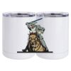 10 oz. White Stainless Steel Short Tumbler Thumbnail