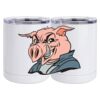 10 oz. White Stainless Steel Short Tumbler Thumbnail