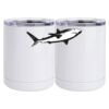 10 oz. White Stainless Steel Short Tumbler Thumbnail