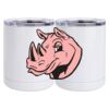 10 oz. White Stainless Steel Short Tumbler Thumbnail