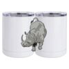 10 oz. White Stainless Steel Short Tumbler Thumbnail