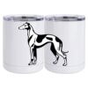 10 oz. White Stainless Steel Short Tumbler Thumbnail