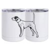 10 oz. White Stainless Steel Short Tumbler Thumbnail