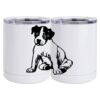 10 oz. White Stainless Steel Short Tumbler Thumbnail