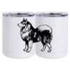 10 oz. White Stainless Steel Short Tumbler Thumbnail