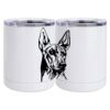 10 oz. White Stainless Steel Short Tumbler Thumbnail