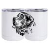 10 oz. White Stainless Steel Short Tumbler Thumbnail