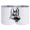 10 oz. White Stainless Steel Short Tumbler Thumbnail