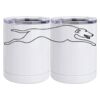 10 oz. White Stainless Steel Short Tumbler Thumbnail