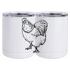 10 oz. White Stainless Steel Short Tumbler Thumbnail