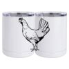 10 oz. White Stainless Steel Short Tumbler Thumbnail
