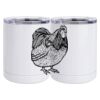 10 oz. White Stainless Steel Short Tumbler Thumbnail
