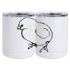 10 oz. White Stainless Steel Short Tumbler Thumbnail