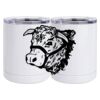 10 oz. White Stainless Steel Short Tumbler Thumbnail