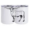 10 oz. White Stainless Steel Short Tumbler Thumbnail