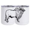 10 oz. White Stainless Steel Short Tumbler Thumbnail