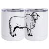10 oz. White Stainless Steel Short Tumbler Thumbnail