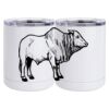 10 oz. White Stainless Steel Short Tumbler Thumbnail