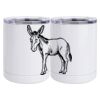 10 oz. White Stainless Steel Short Tumbler Thumbnail