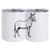 10 oz. White Stainless Steel Short Tumbler Thumbnail