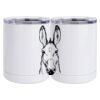 10 oz. White Stainless Steel Short Tumbler Thumbnail