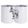 10 oz. White Stainless Steel Short Tumbler Thumbnail