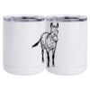 10 oz. White Stainless Steel Short Tumbler Thumbnail